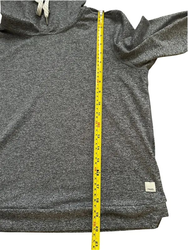 Vuori Women's Halo Essential Hoodie Size L Heather Gray - Image 5