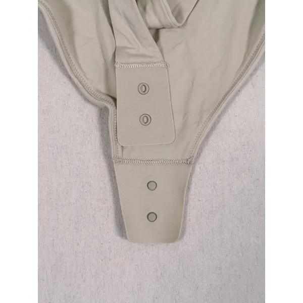 NWT Lululemon Wundermost Nulu Bodysuit Size M Riverstone Beige Neutral Layer - Image 12