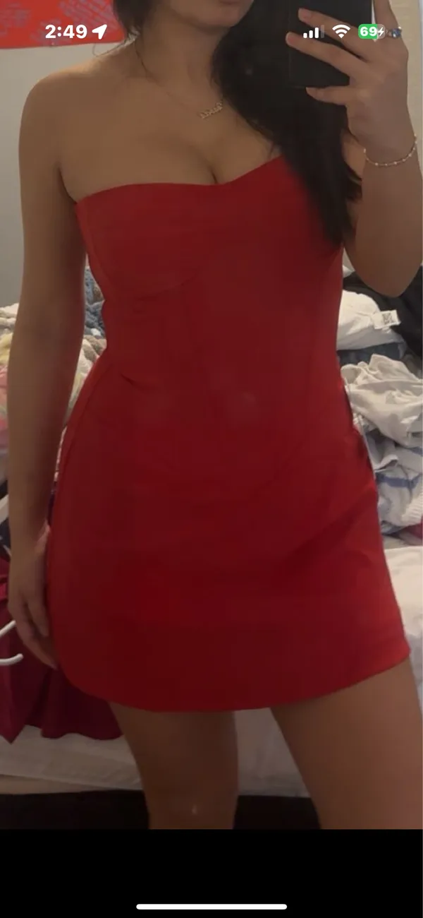 Princess Polly Red Mini Dress - Image 2