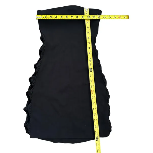 MESHKI Maisy Strapless Knit Twist Mini Dress black size small NWT - Image 5