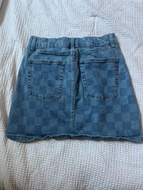 Jean Checkered Skirt Wild Fable - Image 2