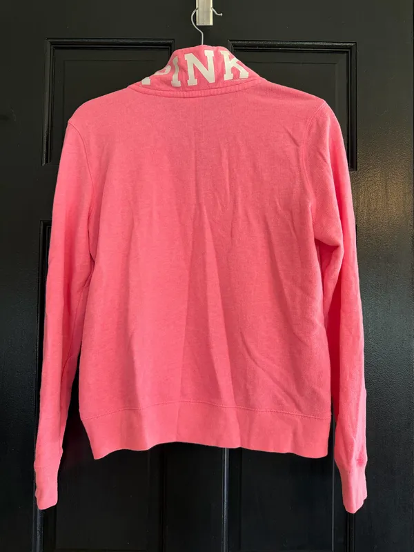 Pink quarter zip pullover - Image 3