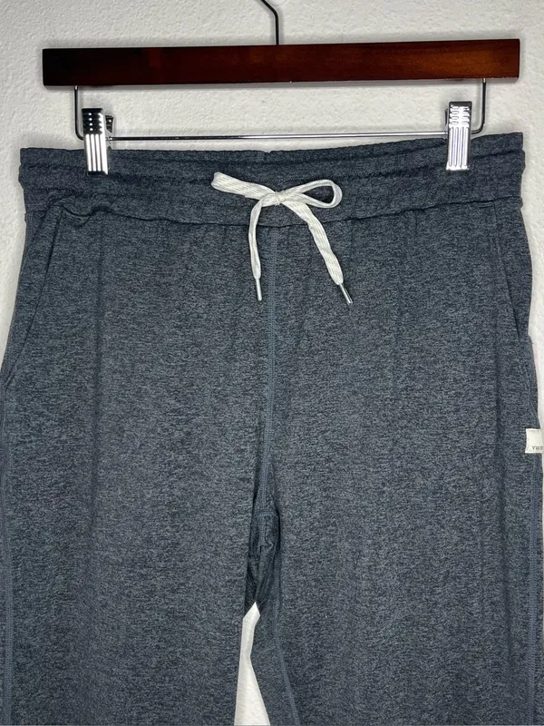 Vuori Charcoal Heather Mid Rise Performance Jogger Sweatpants Lounge Athleisure - Image 5