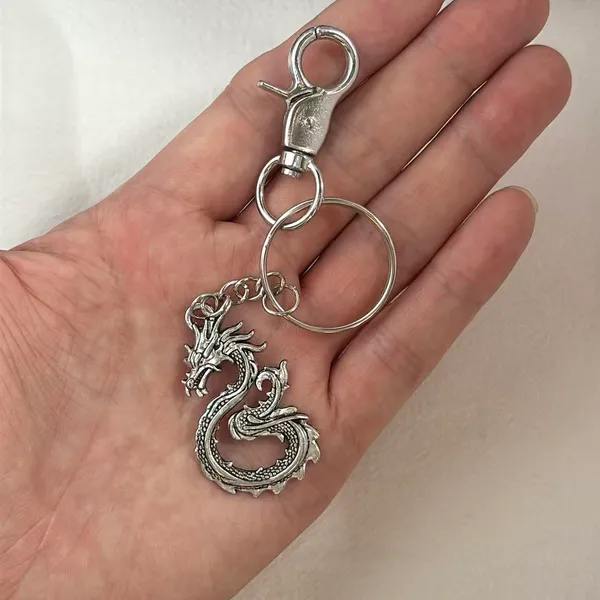 Dragon Keychain Charm for Men Women Car Keychain Key Ring Bag Charm Streetwear - Image 5