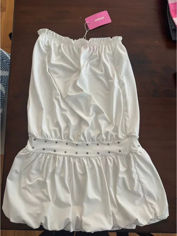 Edikted Bubble Mini Dress - Image 3
