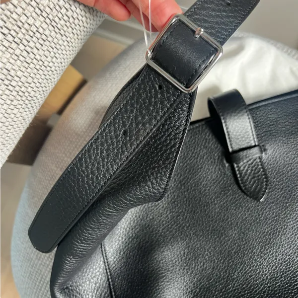 THE ROW Blake Leather Tote Shoulder Bag in Black NWT - Image 6