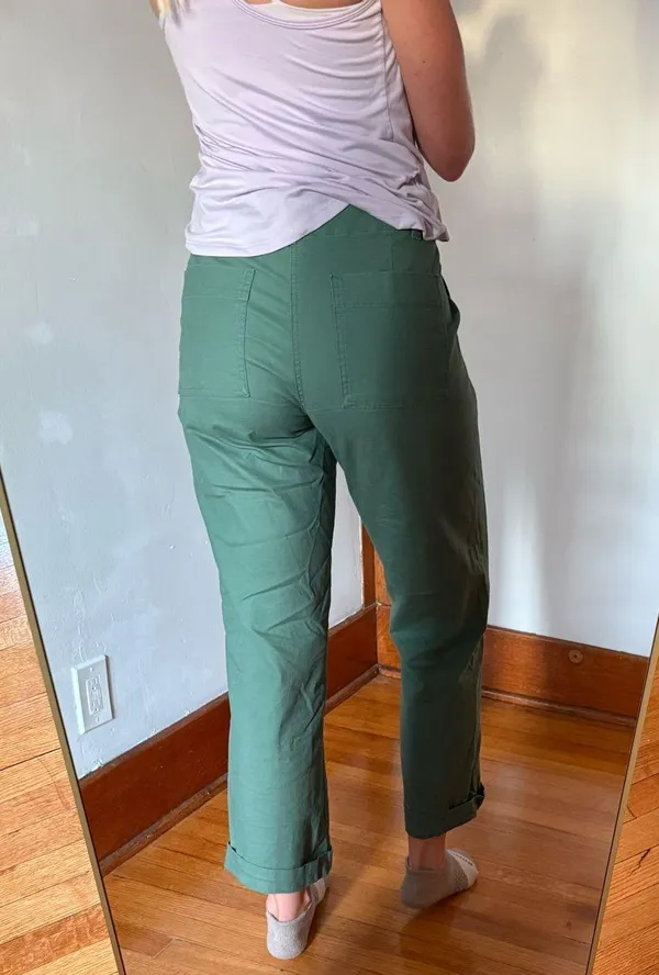 Green Target Pants High-Waisted - Image 3