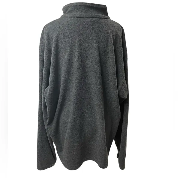 Gray 1/2 Zip Pullover Long Sleeve Lightweight Unisex Sweatshirt Size XL - Image 4