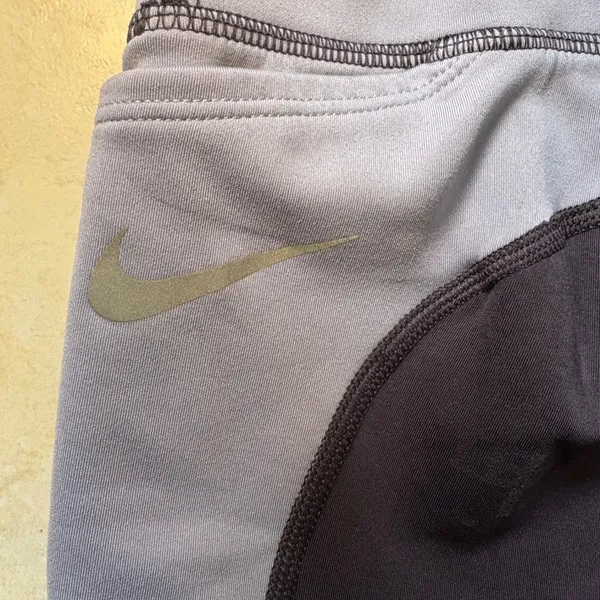 Nike Dri-FIT Womens XL Leggings Grey‎ Purple Geometric Training Tights Athletic - Image 8