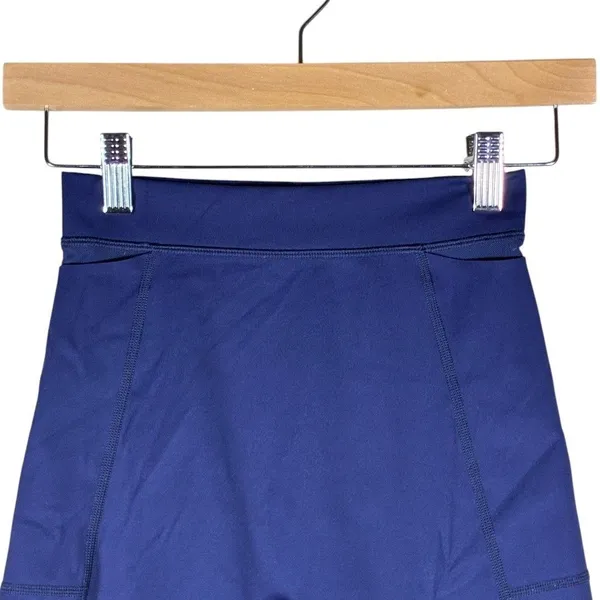 OFFLINE by Aerie Solid Biker Shorts Navy Blue Athletic Clean Girl Size S - Image 3