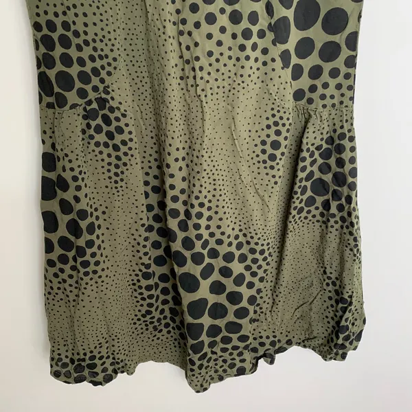 Nooworks Size Small Olive Green and Black Babydoll Dress - Image 6