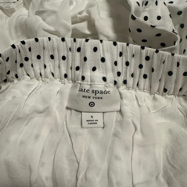 NWT Kate Spade White and Black Polka Dot Dress - Image 6