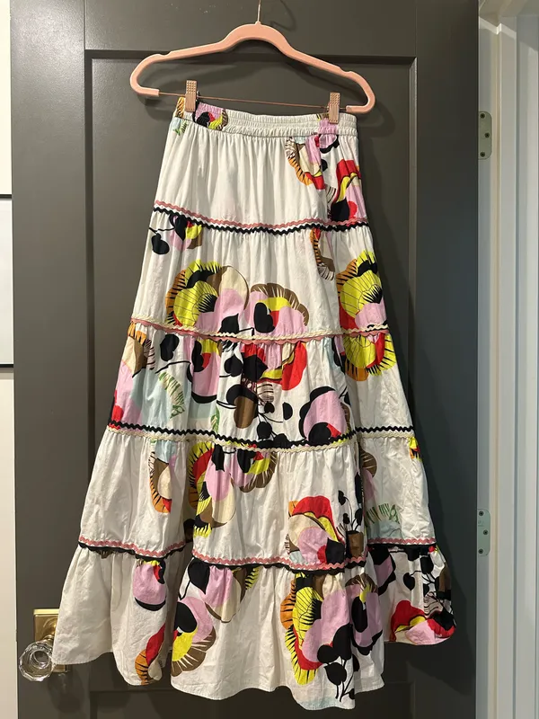Zara Multicolored Maxi Floral Skirt - Image 2