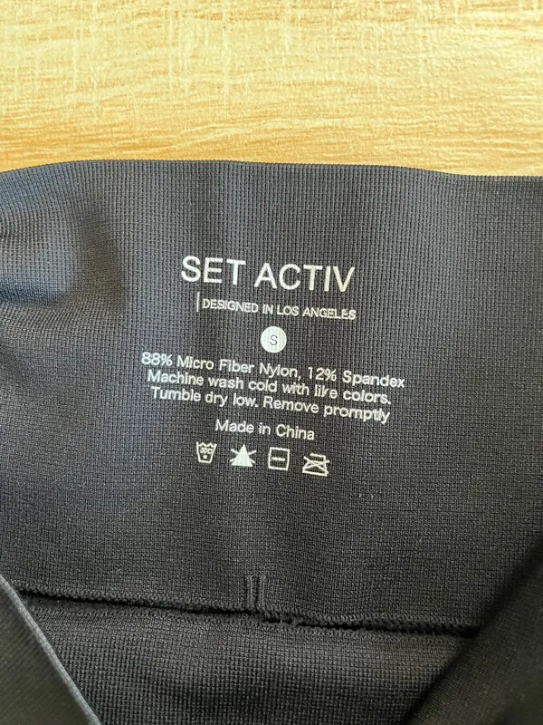 Womens Set Activ Black Leggings - S - Image 6