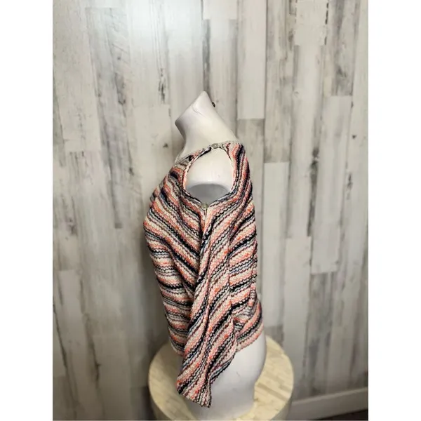 Anthropologie Postmark Malu Striped Sweater medium Multi color space dye - Image 9
