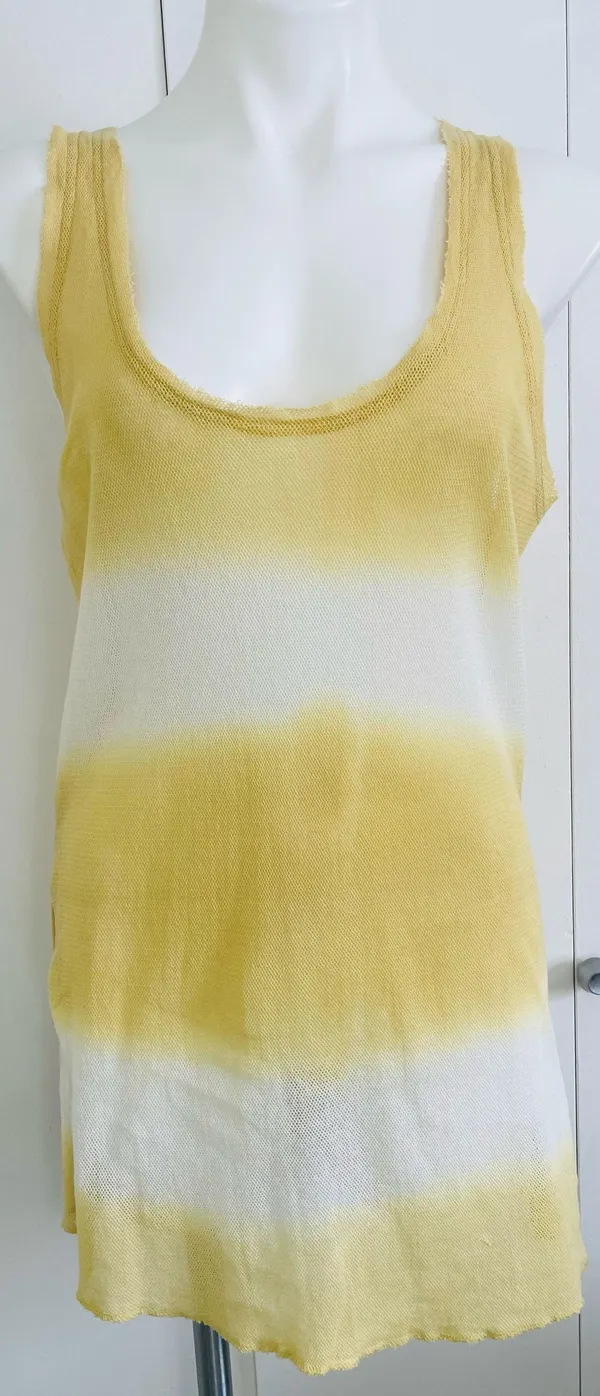 Joni Mid Summer Gold Comb Knit Tank - Image 2