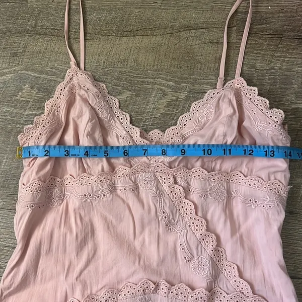 Reformation Marquette Dress In Rose Quartz Size 6 - Image 7