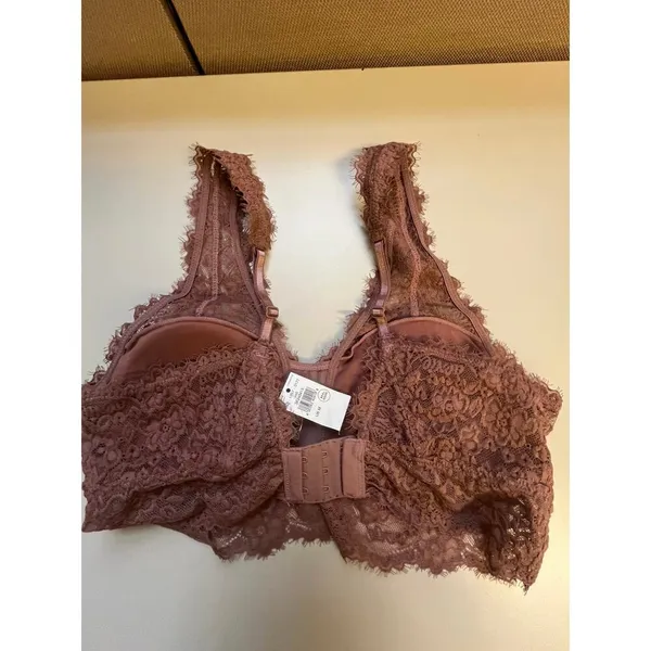 Aerie Rustic Bronze Lace Bralette -sz M - Image 2
