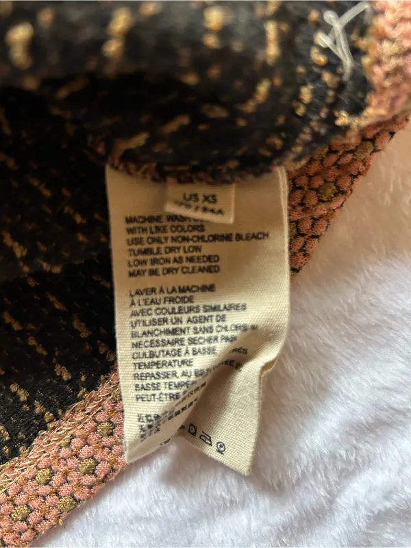 Free People Rust Brown Textured Tie-Shoulder Bustier Tank XS - Image 4