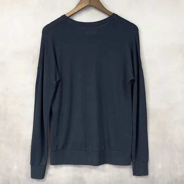 Abercrombie‎ Fitch Graphic Knit Top Women Medium Lightweight Textured Cozy Indie - Image 5
