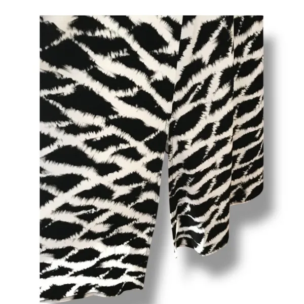 Rafaella Womens Dress Size S Black White Tie‎ Dye Flounce Deep V Neck Maxi - Image 7