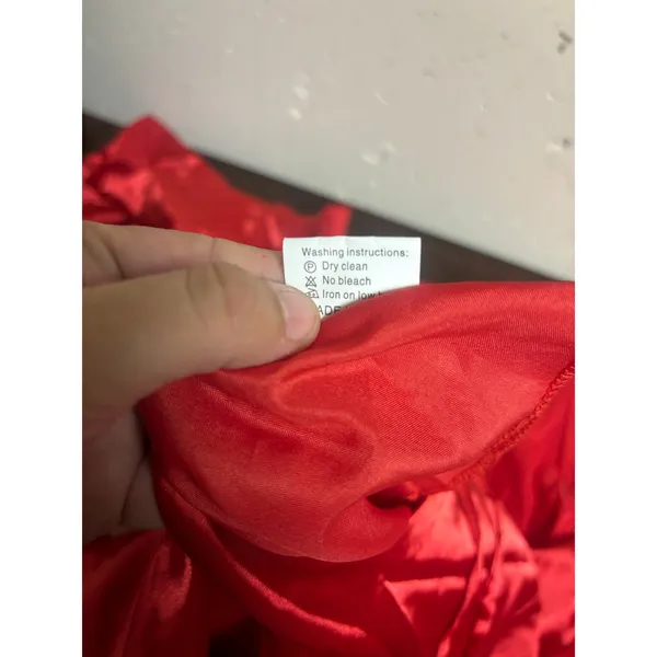 Wear Your Love Red Ruffle Gown – XS/S – Wedding Guest - Holiday Party Dress, Prom Dress, NWT, Lace-Up Back - Image 9