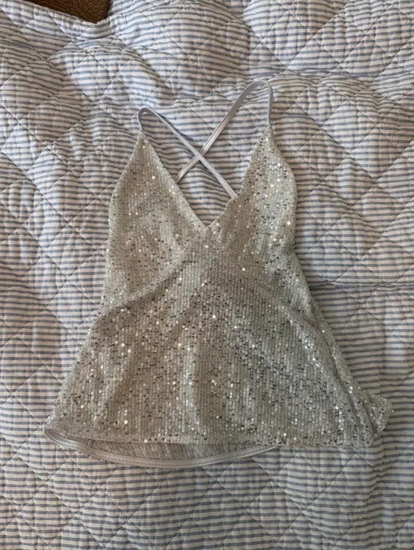 Princess Polly Opaline Sequin Cami Top - Image 2