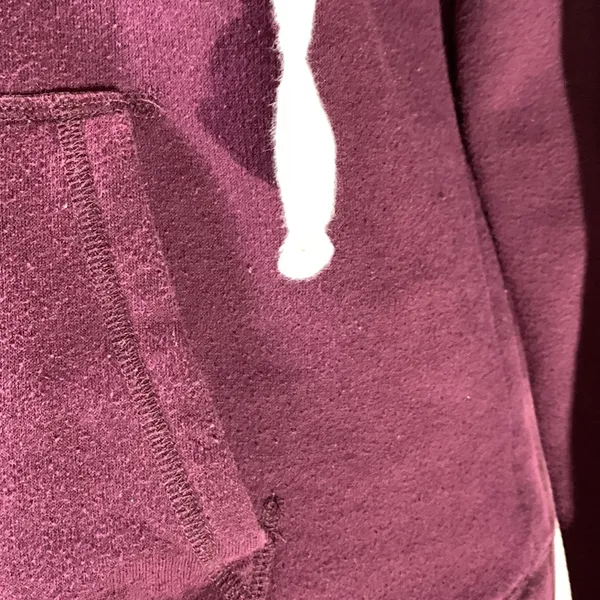 PINK Victoria’s Secret Burgundy Eggplant Hoodie Size Large - Image 4