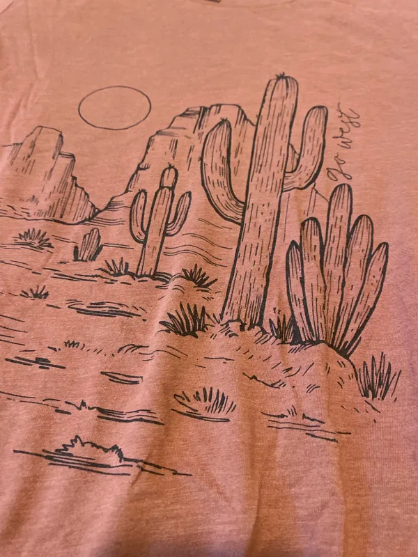 Go west green pink tshirt - Image 4
