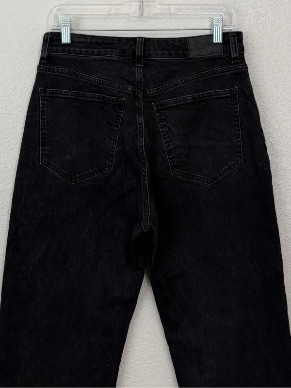 Madewell Black Curvy 90's Straight Women's Jeans, Size 29 - Image 8