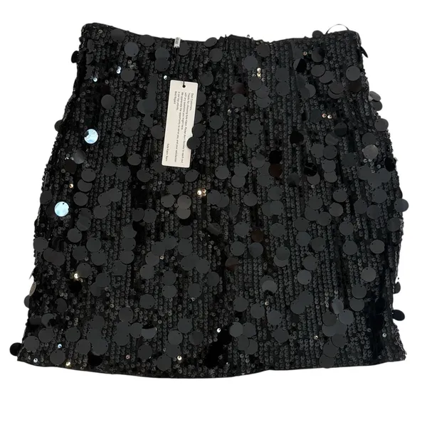 Kate Kasin medium sequin stretch mini skirt bodycon SK 2814 - Image 13