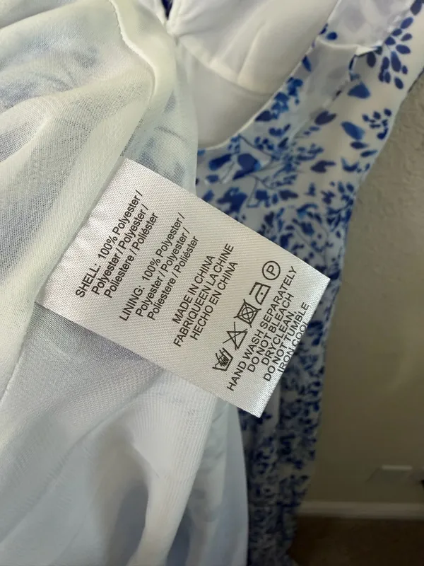 NWT Sau‎ Lee Womens Evangeline Blue Chiffon Printed Evening Dress Gown Size 10 - Image 10
