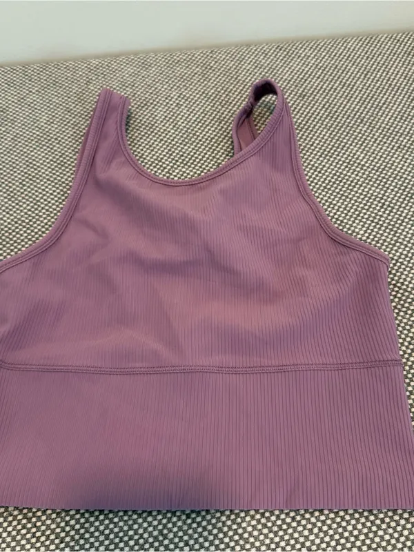 Lululemon Power Pivot Tank Top *Rib Wisteria Purple - Image 5
