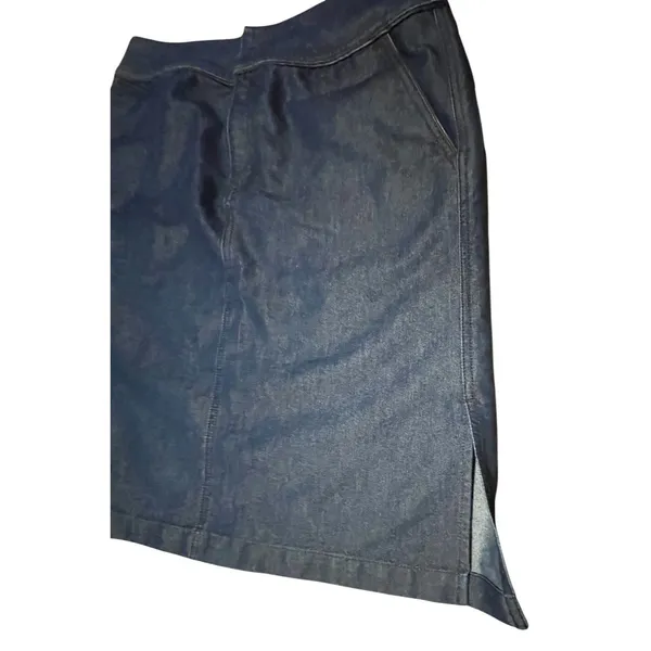 Vintage‎ Levis Red Tab Denim Skirt Dark Wash Y2K Pencil Skirt 10 MS 95729-2417 - Image 13