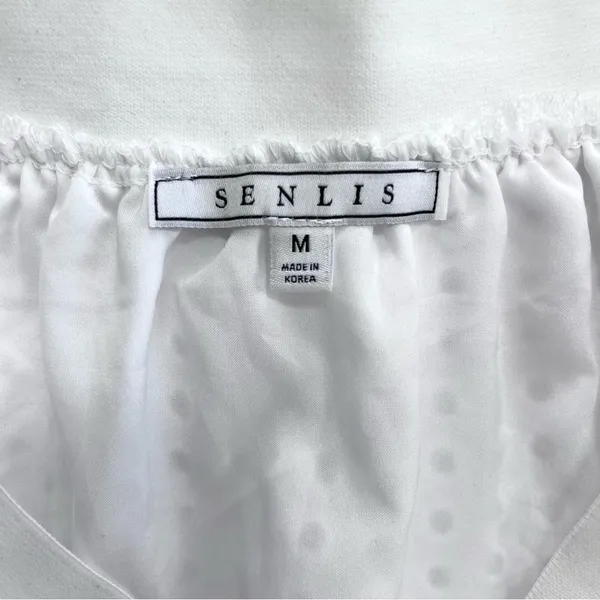 Senlis Lila White Eyelet & Lace Midi Skirt NWOT - Image 9