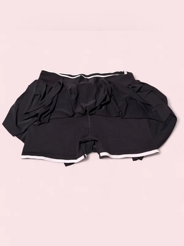 all in motion Black Pleated Drawstring Skort - Image 3