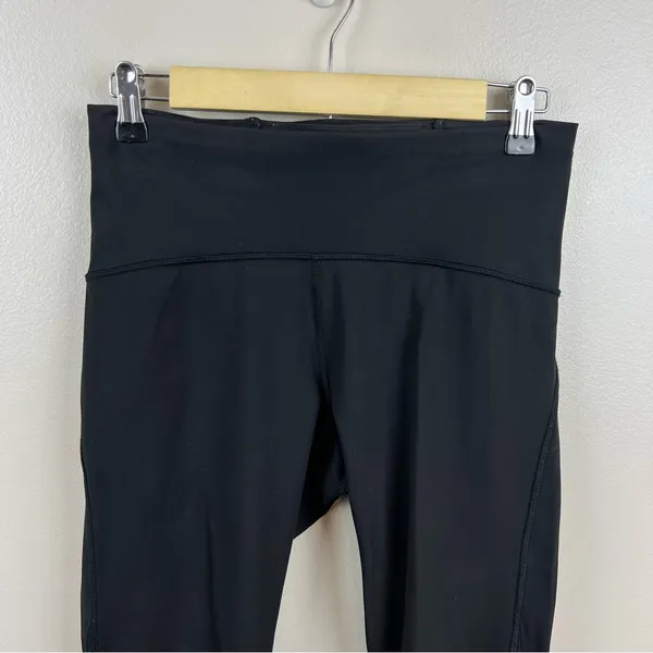 Lululemon Train Times 7/8 Pant Leggings Size 8 25" Black Athletic Workout - Image 4