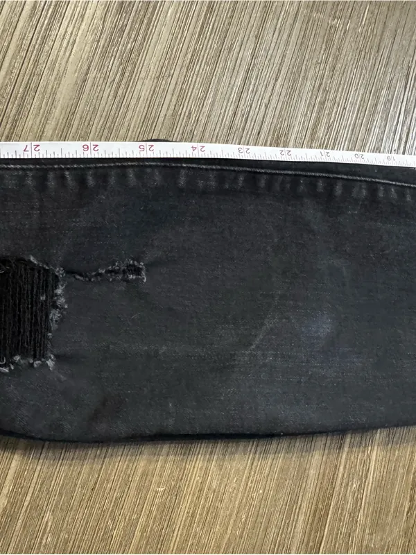 Abercrombie & Fitch Black High Rise Distressed Skinny Jeans - Image 9