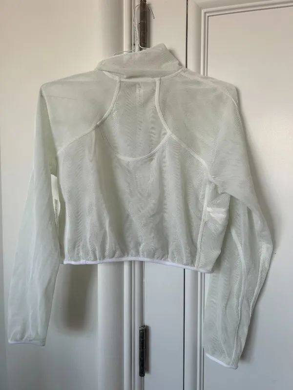 NWT Lululemon Reversible Mesh 1/2 Zip Jacket Long Sleeve WHITE - Image 5