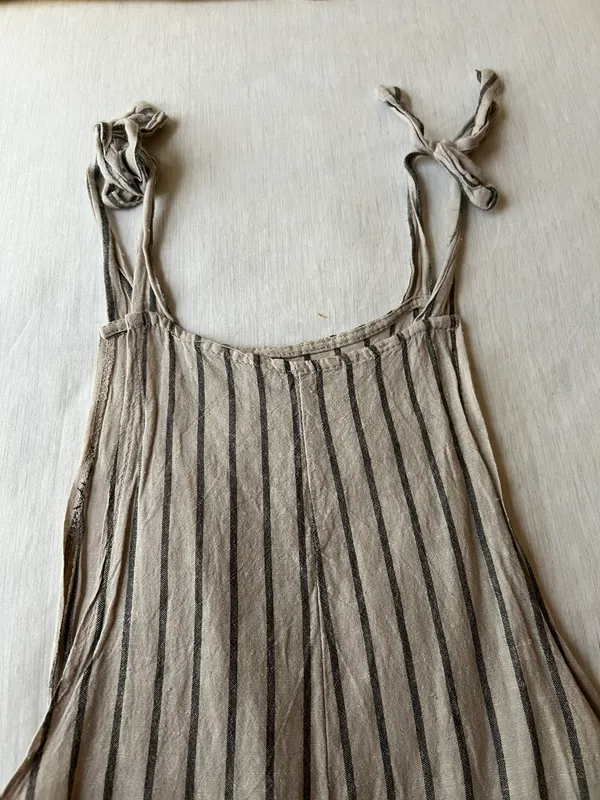 Striped Tie Romper Multi - Image 3