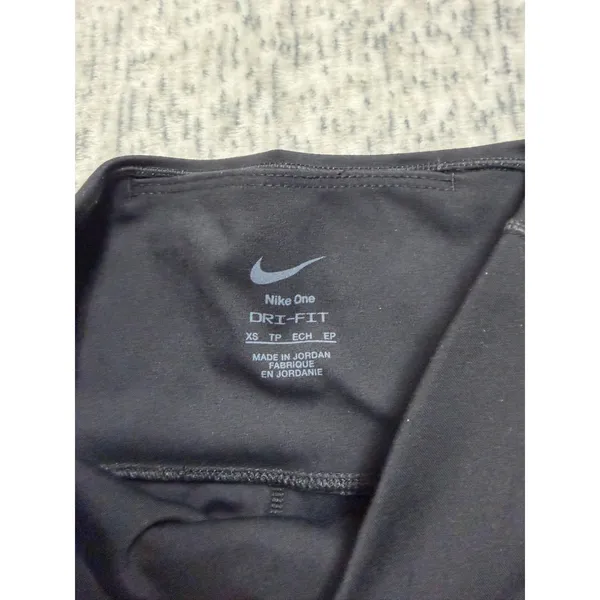Nike One Dri-Fit‎ HR 7/8 Wrap Tight Womens Black Leggings XS NWT- retagged - Image 3