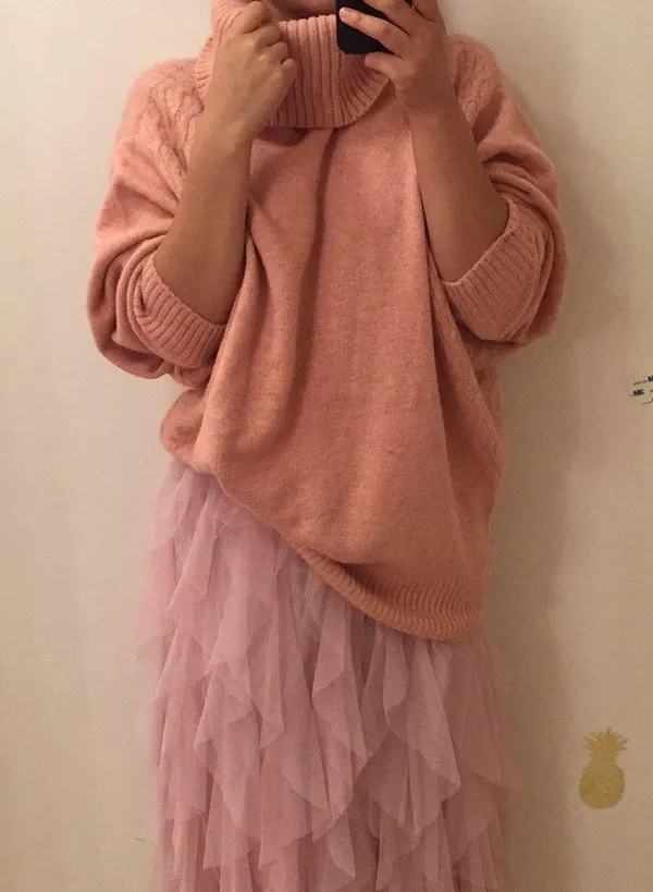 Pink tulle skirt. Xs - Image 4