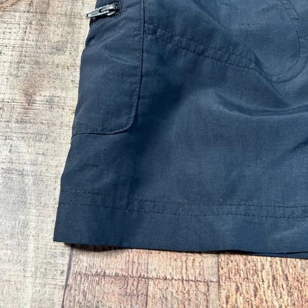 Columbia Black 100% Nylon Cargo Hiking Shorts Elastic Waist Utility Gorpcore S - Image 2