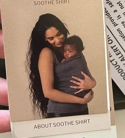 Lalabu Soothe Shirt Nursing Baby Wearing Pouch Top Shirt Green NEW NWT Medium - Image 5