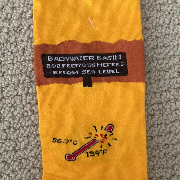 National Geographic Death Valley National Park Parks Project Yellow Socks Women’s Shoe Size 6-9 NWT - Image 2