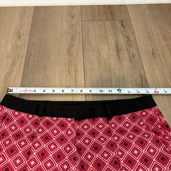 Pink Martini Geometric Patterned Trouser Pants‎ Pink Size medium - Image 7