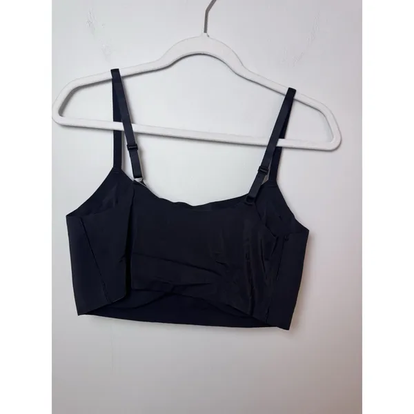 True & Co. 16860 True Body Scoop Neck Bralette Black Size XL NWT - Image 2