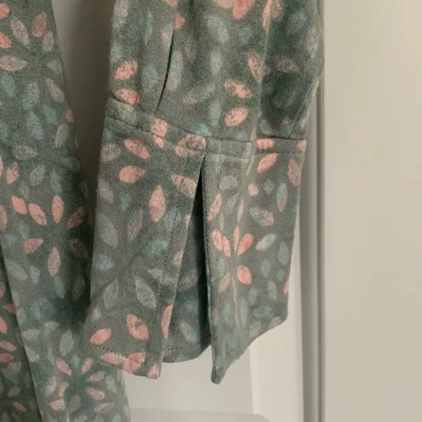 Free People Shayla Floral‎ Long Sleeve Wrap Midi Dress Size S - Mint Combo - NWT - Image 9