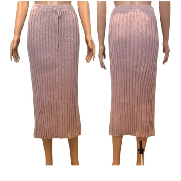 Free People FP Beach medium ribbed knit midi skirt SK 2851 - Image 13