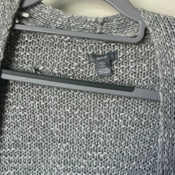 Aerie Gray Oversized Cardigan - XS/S - Image 4